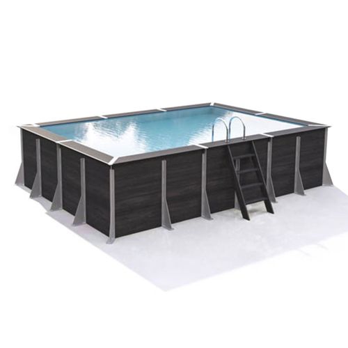 Piscine composite Portbail rectangulaire 5,24 x 3,65 x 1,26 m - Just'Aposé