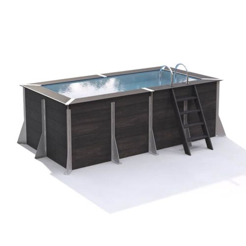Piscine composite Brehal rectangulaire 3,65 x 2,05 x 1,26 m - Just'Aposé