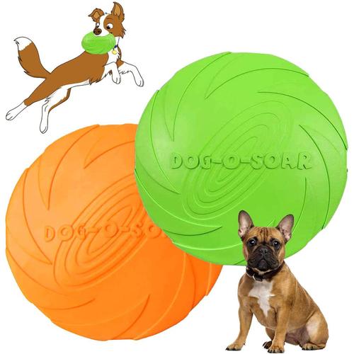 2 Pcs Disque Chien,Frisbees Pour Chien,Frisbee Jouet,Pour Jeux Sport Exercice Activité Et Jeu En Plein,Pour Petits Et Moyens Chiens