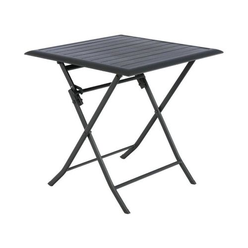 Table De Jardin Carrée Azua 2 Places Graphite - Hespéride