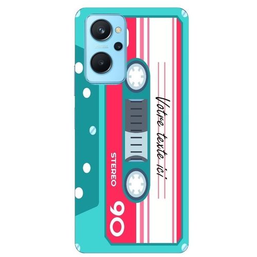 Coque Realme 9i Cassette Fe90 Bleu