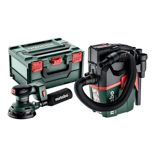 Metabo Set Ponceuse excentrique sans fil SXA 18 LTX 125 BL + Aspirateur sans fil AS 18 L PC Compact - 691199000