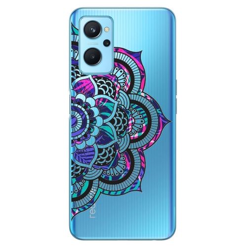 Coque Realme 9i Mandala Fluo Rose Violet
