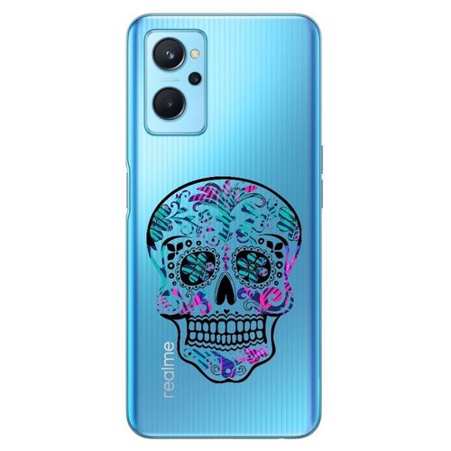 Coque Realme 9i Mort Mexicaine Rose Calavera