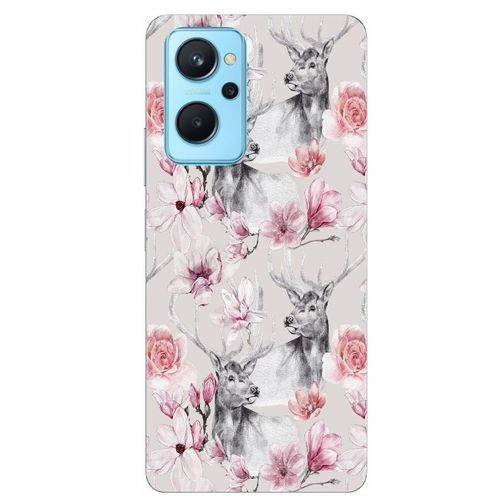 Coque Realme 9i Renne Fleur Rose