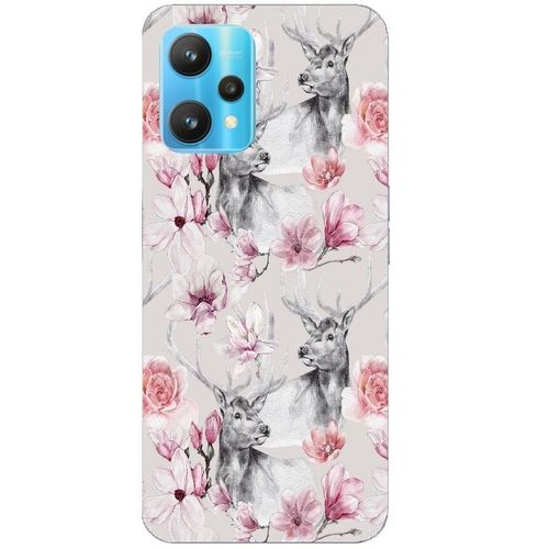 Coque Realme 9 Pro Renne Fleur Rose