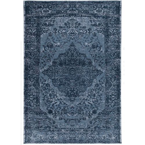 Tapis De Salon Moderne Coton Argella 80x150 Cm Bleu - Novatrend