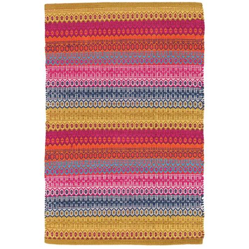 Tapis De Salon Coton Moderne Dakar 140x200 Cm Multicolore - Novatrend
