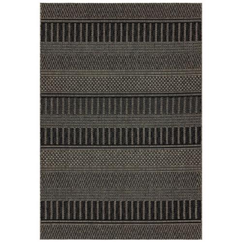 Tapis Intérieur Extérieur Tissé Plat Loggia 120x170 Cm Noir - Novatrend