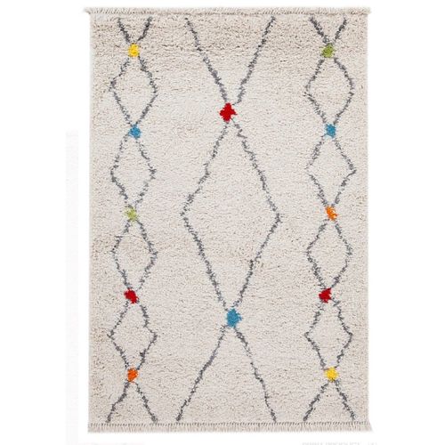 Tapis Shaggy Style Berbère Pashtun 135x190 Cm Multicolore - Novatrend