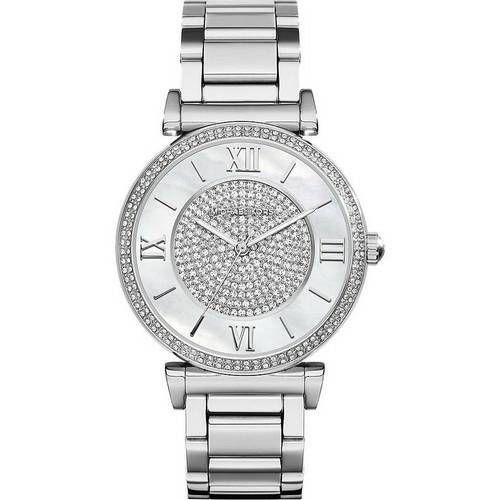 Michael Kors Catlin Mk3355 Femme Montre Silver Analogique Métal Nouveau