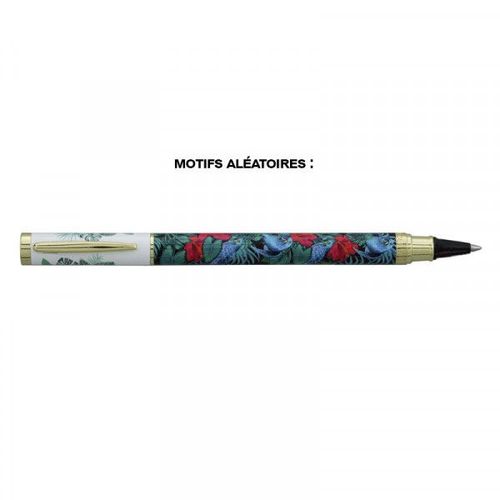 Stylo Roller - Encre Bleue Effaçable - Rechargeable - Motifs Tropicaux Colorés - Rollink