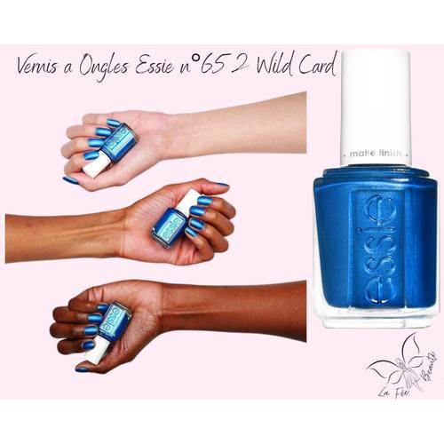 Vernis A Ongles Essie N°652 Wild Card Bleu
