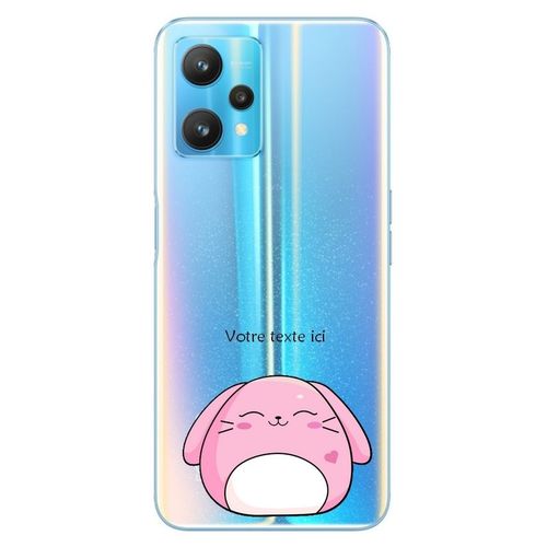Coque Realme 9 Pro Lapin Rose Kawaii