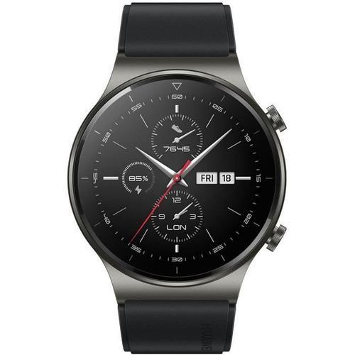Huawei Watch Gt 2 Pro - Sport - Nuit Noire - Montre Intelligente Avec Bracelet - Fluoroélastomère - Noir - Taille Du Poignet : 140-210 Mm - Affichage 1.39" - 4 Go - Bluetooth - 52 G