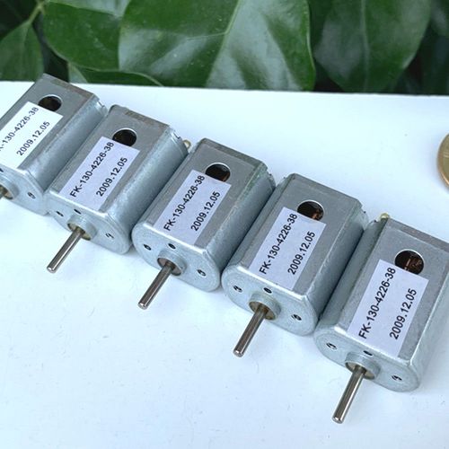Moteur Micro plat à balais de carbone magnétique puissant, cc 3V 3.7V 4.5V 36500 tr/min, moteur de broche à grande vitesse avec trou de refroidissement