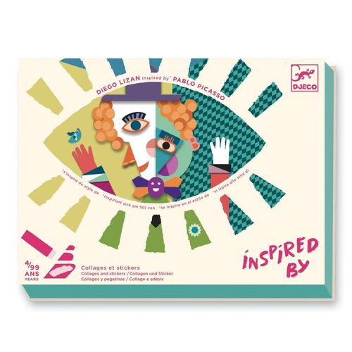 Inspired By - Collages Et Stickers Têtes Au Carré
