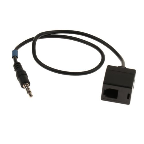 Câble adaptateur RJ9 4P4C femelle à 3.5mm mâle pour téléphone portable au bureau (40cm)