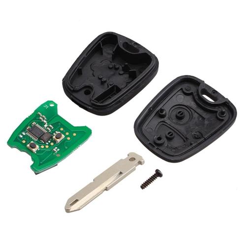 Télécommande À 2 Boutons Pour Clé De Voiture Peugeot 206, 434mhz, Transpondeur Pcf7961