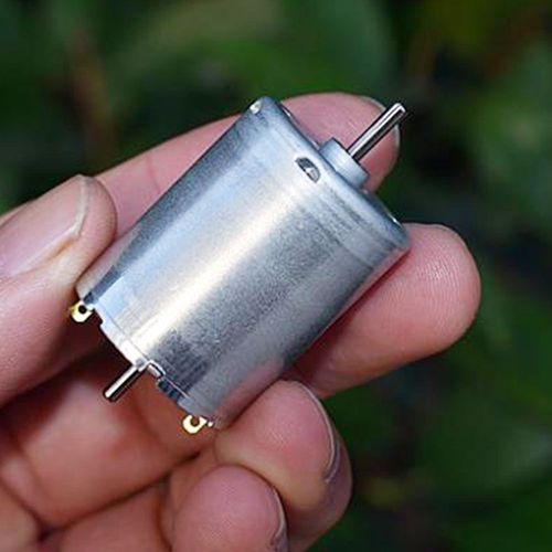 Moteur à balais en carbone Standard, micro-moteur 370-16297, double sortie, 12V-24V, 6500- 13000RPM, grand couple, jouet bricolage, longue durée de vie