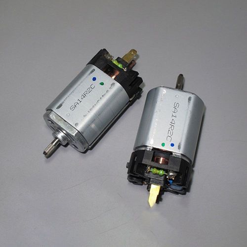 Moteur plat à balais de carbone série 5, grande tension DC 12V 24V 36V 110V, basse vitesse 3900 tr/min avec ventilateur de refroidissement intégré, arbre de gaufrage