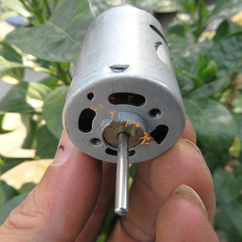 moteur électrique à balais de carbone, 24V, 12500 tr/min, à grande vitesse, Long arbre, pour bricolage, accessoires pour sèche-cheveux
