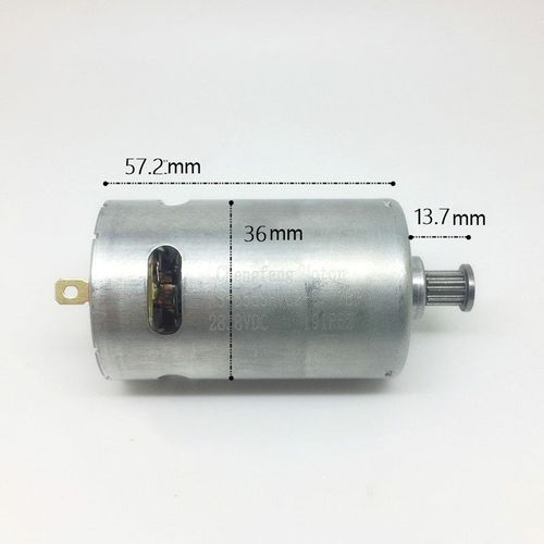 Moteur à balais de carbone avec roulement frontal, générateur de puissance, cc 3V-28V 12V 18V 24V 800rpm-8800rpm, faible vitesse et couple élevé, 555