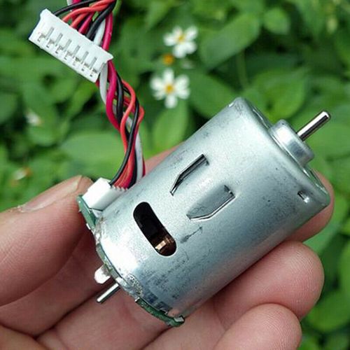 moteur à balais de carbone 385, DC12V-24V, 6600 à 13600 tr/min, Double arbre, grand couple avec Hall, bricolage, modèle de bateau
