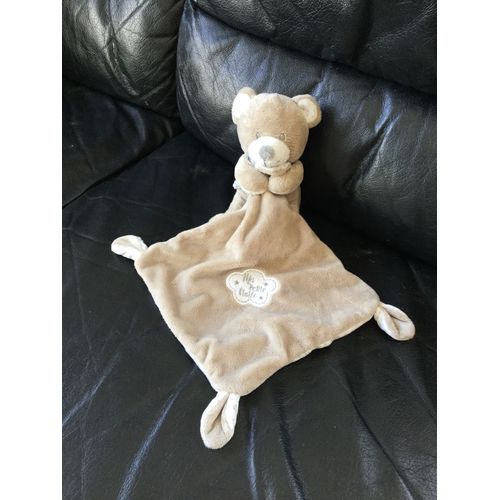 Doudou Ours Marron Blanc Marron Clair Gris C?Ur Nuage Petite Étoile Pommette