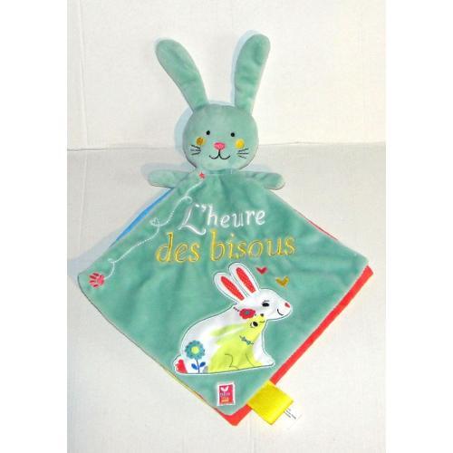 Doudou Lapin Livre Hachette L'heure Des Bisous