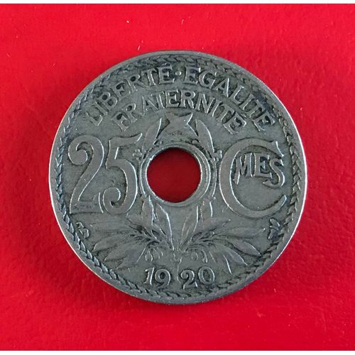 25 Centimes - Lindauer - France - 1920