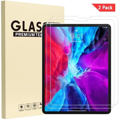 [2 Pack] Verre Trempé iPad Pro 12.9 2020 - Film de protection d'écran