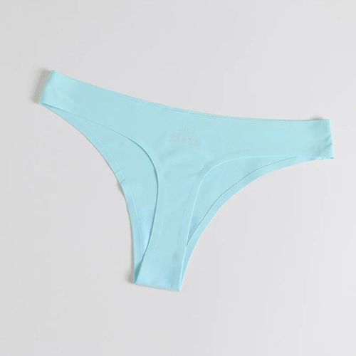Bzel-Culotte De Sport Sans Couture Pour Femme,Sous-Vêtement Respirant,Tongs Sexy Pour Filles,Lingerie Confortable,Caleçon Doux Pour La Peau,Vente - Type Sky Blue-L