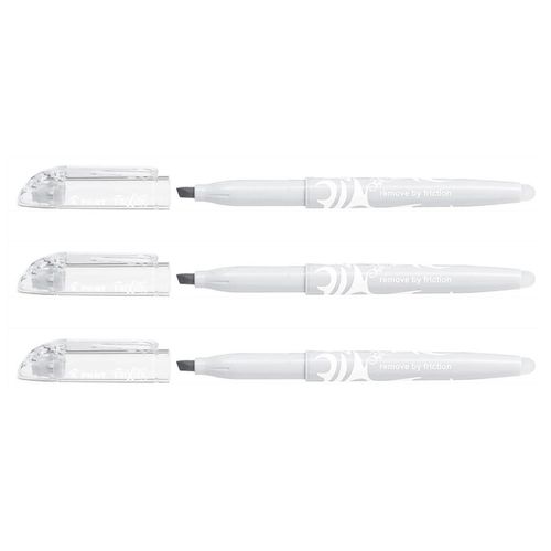 Pilot Lot De 3 Surligneurs Frixion Light Natural Pointe Biseautée Gris