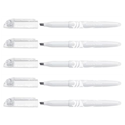 Pilot Lot De 5 Surligneurs Frixion Light Natural Pointe Biseautée Gris