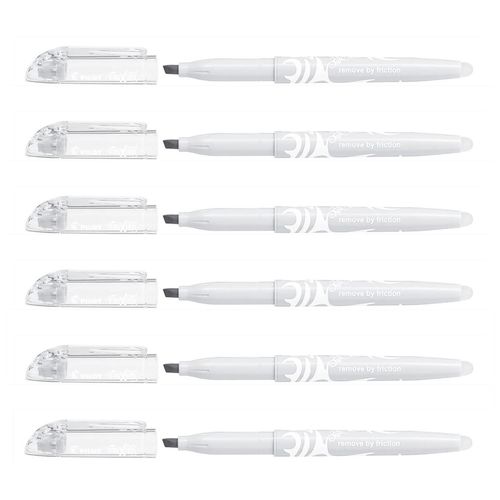 Pilot Lot De 6 Surligneurs Frixion Light Natural Pointe Biseautée Gris