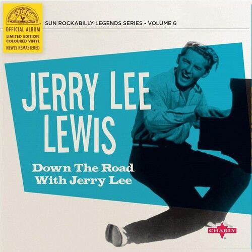 Jerry Lee Lewis - Down The Road With Jerry Lee [Vinyl] 10", Blue, Colored Vinyl,