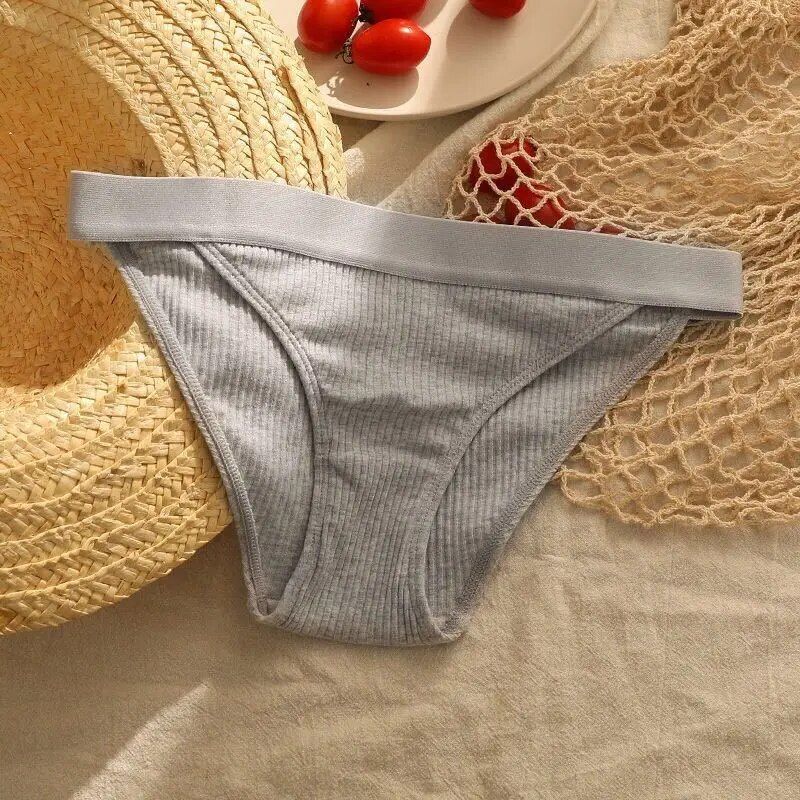 Sous-Vtement En Coton De Fil Des Femmes M-Xl Culotte Sans C...