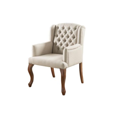 Fauteuil Bergère En Tissu Paruna - Beige