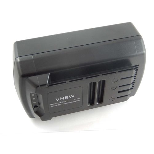 vhbw Li-Ion Batterie 3000mAh (36V) pour outils Güde batterie-tondeuse 430/36 Li-Ion (95545), tronçonneuse 300/36 Li-Ion (95660) comme 95526, 95543.