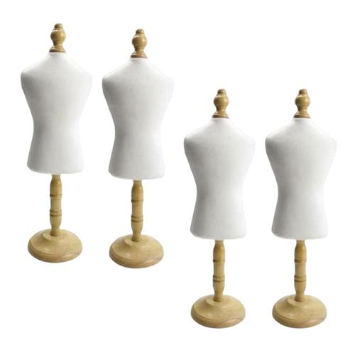 4/Ensemble Mini Mode Chat Robe Pour Animaux De Compagnie Forme Poupée Robe Forme Poupée Vêtements Vêtements Pour Animaux De Compagnie Miniature Couture Robe Mannequin Porte-Étagère