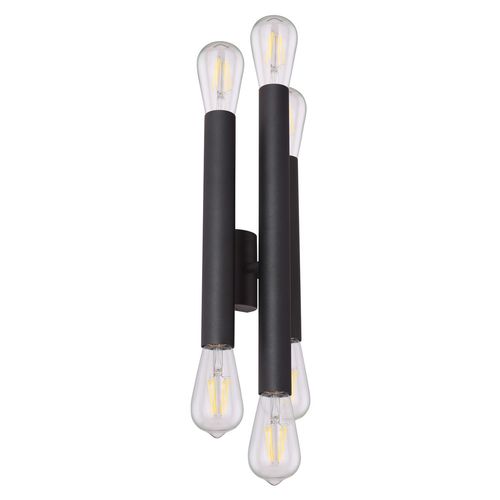 Applique Murale Design Industriel Upod - 6 Ampoules - Noir