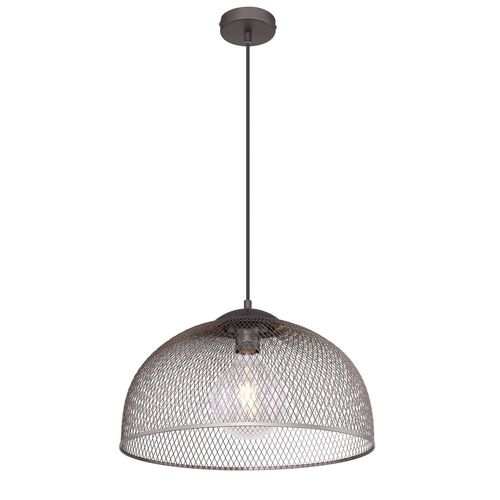 Suspension Design Vintage Moniga - H. 150 Cm - Gris Chromé