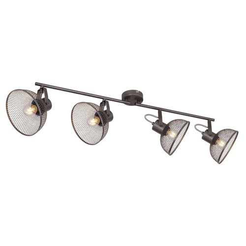 Plafonnier Design Vintage Moniga - Gris Chromé