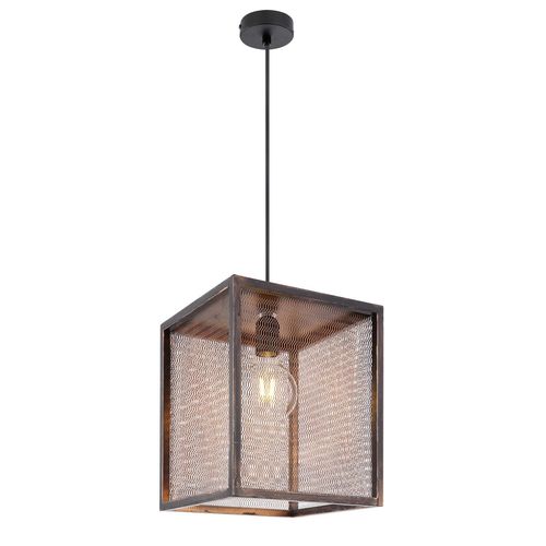 Suspension Design Vintage Domi - L. 25 X H. 170 Cm - Marron Cuivré