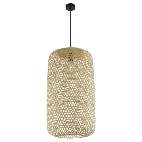 Suspension Design Bambou Mirena - Diam. 39 X H. 150 Cm - Beige Naturel