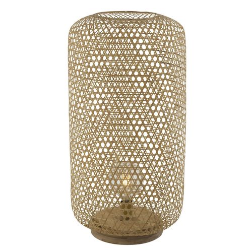 Lampadaire Design Bambou Mirena - Diam. 39 X H. 77 Cm - Beige Naturel