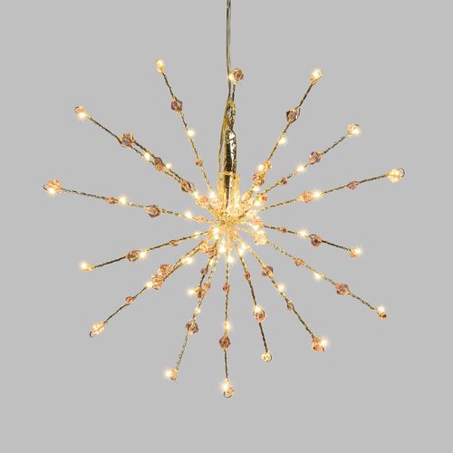 Etoile Branches Lumineuses À Suspendre - Diam. 30 Cm - Argent