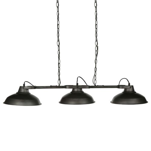 Suspension Luminaire Industrielle Sorn - L. 107 X H. 65 Cm - Gris Métallisé