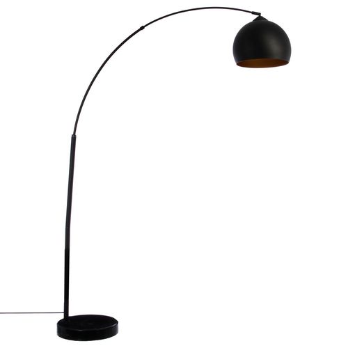 Lampadaire En Métal Contempo Chic - H. 175 Cm - Noir